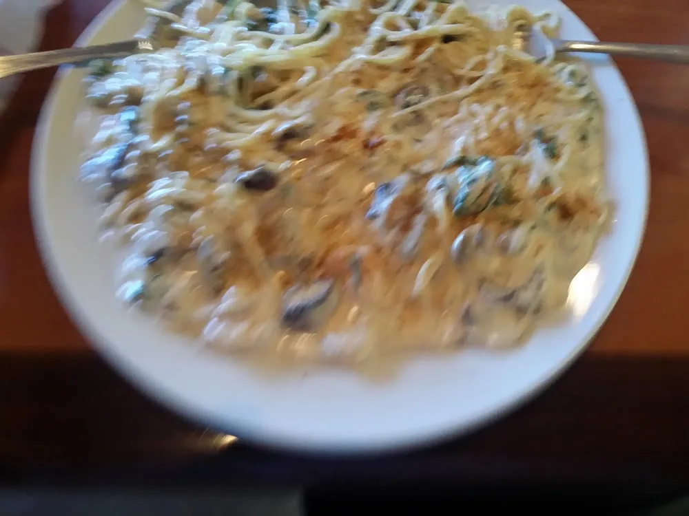 Old Bay Shrimp over Angel Hair Pasta